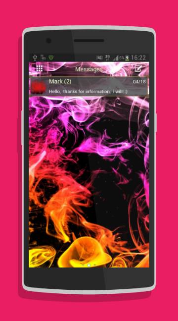 GO SMS Theme Smoke Colors-screenshot-1